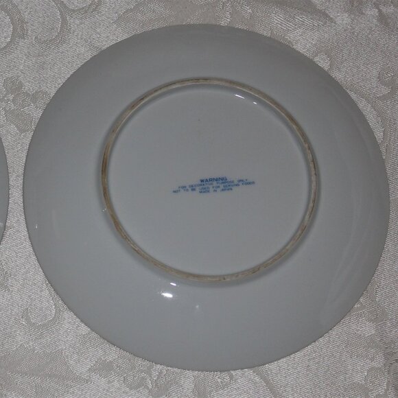 Pair of Currier & Ives Blue and White Plates | "Homestead" Collectible Plates - Picture 10 of 16